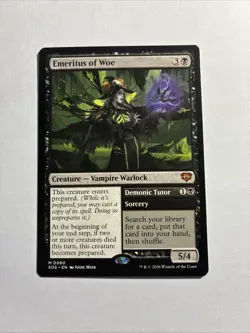 Emeritus of Woe - Secrets of Strixhaven MTG Plus Bonus Rare!!! - Image 1
