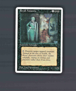 MTG Magic The Gathering - Fourth Edition - ROYAL ASSASSIN - LP - Image 1