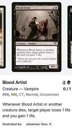 Blood Artist Avacyn Restored Regular Uncommon Japanese # 86 - Image 3