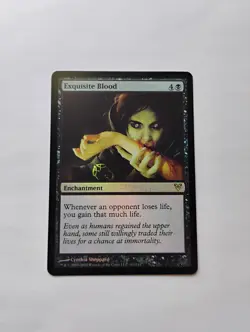 Magic: The Gathering Exquisite Blood Avacyn Restored Foil Rare Black Eng - Image 1