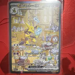 Pokemon Alakazam ex 201/165 Scarlet & Violet 151 Full Art Holo 310 HP Rare EX - Image 1