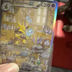Pokemon Alakazam ex 201/165 Scarlet & Violet 151 Full Art Holo 310 HP Rare EX - Image 5