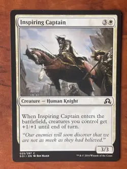 Inspiring Captain MTG Magic the Gathering Card LP Lightly Played SOI - Image 1