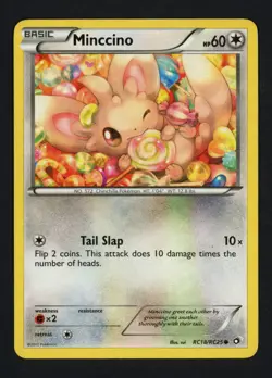 Minccino RC18/RC25 Legendary Treasures: Radiant Collection Holofoil Pokemon TCG - Image 1
