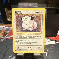 Clefairy 013/034 Holo Rare Base Set 2 Pokemon Card NM Super Clean! - Image 4