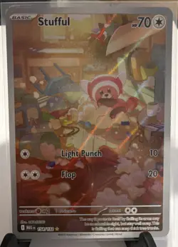 Pokemon Stufful Me01: Mega Evolution 154/132 Illustration Rare Holo 70 HP - Image 1