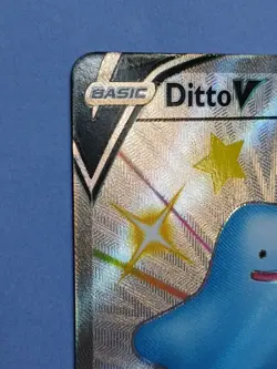 Pokemon Sword & Shield Shining Fates Ditto V SV118/SV122 Shiny Rare Full Art - Image 5
