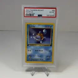 Pokemon 2000 Team Rocket Squirtle 1st Edition PSA 6 #68/82 English Common - Image 1