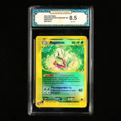 TQG 8.5 NM-MT+ 2002 Pokemon ENG Meganium #54/165 R - Image 2