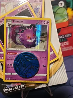 Pokemon Sword & Shield Rebel Clash Blister Pack Gengar Sealed - Image 3