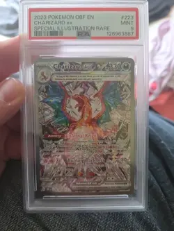 2023 POKEMON OBF EN-OBSIDIAN FLAMES SPECIAL ILLUSTRATION RARE CHARIZARD EX PSA 9 - Image 1
