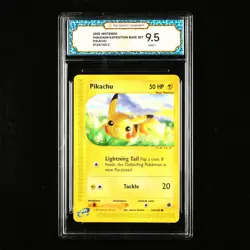 TQG 9.5 Mint+ 2002 Pokemon ENG Pikachu #124/165 C - Image 1
