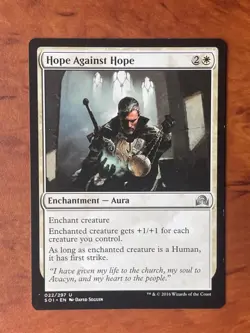 Hope Against Hope MTG Magic the Gathering Card LP Lightly Played SOI - Image 1