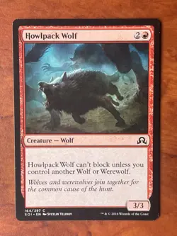 Howlpack Wolf MTG Magic the Gathering Card LP Lightly Played SOI - Image 1