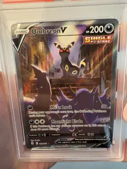 2021 POKEMON SWSH FA/UMBREON V EVOLVING SKIES #189 PSA 9 GEM MINT - Image 3
