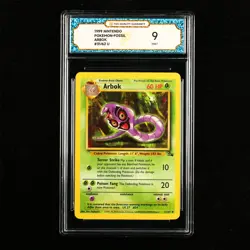 TQG 9 Mint 1999 Pokemon ENG Arbok #31/62 U - Image 1