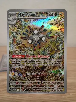 Pokemon Magneton SVP 159 Promo Illustration Rare Holo Near Mint - Image 1