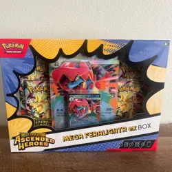 Pokemon Mega Feraligatr EX Box Ascended Heroes Promo Booster Lenticular - Image 1
