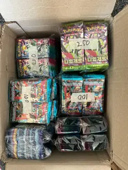Lot of (1250) Pokemon Korean Assorted Booster Packs - Image 1