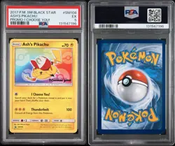 2017 POKEMON SM BLACK STAR PROMO I CHOOSE YOU! #SM108 ASH'S PIKACHU PSA 5 - Image 3