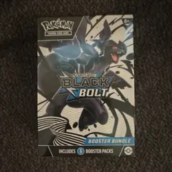Pokemon TCG Scarlet & Violet Black Bolt Booster Bundle Box 6 Packs Zekrom - Image 1