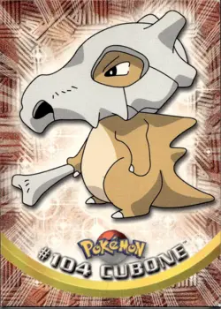 Cubone #104 2000 Topps Pokemon Series 2 Blue Logo - Image 1