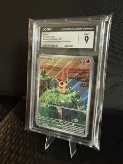 Pokemon TCG Victini Black Star Promo #208 CGC 9 Mint Illustration Collection - Image 2