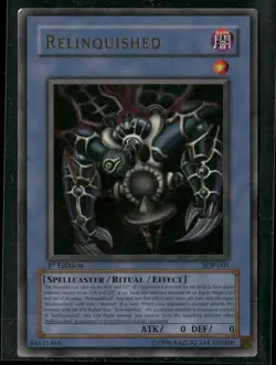 Relinquished SDP-001 Yu-Gi-Oh 1st Edition Lightly Played - Image 1