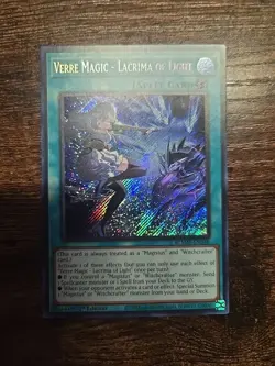 YuGiOh! - Verre Magic - Lacrima of Light BLMM-EN046 Secret Rare 1st Edition NM - Image 1