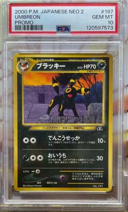 PSA 10 Pokemon 2000 Umbreon #197 Promo P.M. Japanese Neo 2 Gem Mint From JAPAN - Image 1