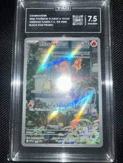 Pokemon TCG Charmander Black Star Promo #44 Pokemon Center Stamped Tag 7.5 NM - Image 1