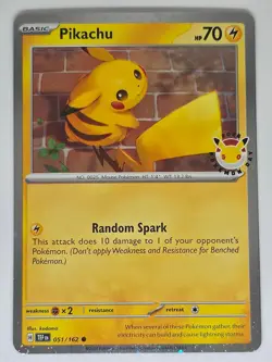 Pikachu (Pokemon Day 2026) 051/162 C Pokemon Miscellaneous Cards & Products NM - Image 1