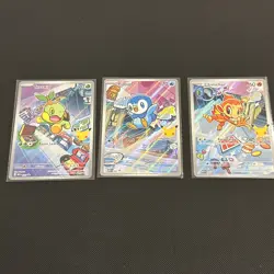 Pokemon TCG First Partner Illustration Cards Sinnoh Turtwig, Piplup And Chimchar - Image 1