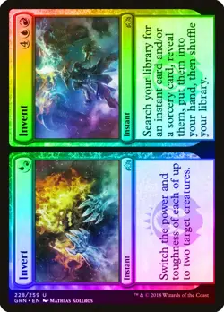 Invert and Invent FOIL Guilds of Ravnica NM Blue Red Uncommon CARD ABUGames - Image 1