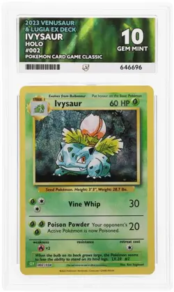 ACE 10 Ivysaur 002/034 CLC Classic Collection Holo Pokemon Card - NOT PSA - Image 2