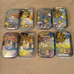 Pokemon TCG Galar Pals Mini Tins Lot of 4 *EMPTY* 2020 C23 + Art Cards & Coins - Image 2