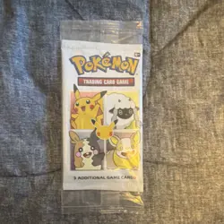Pokemon TCG Anniversary Pack 3 Cards English Pikachu Wooloo Morpeko Yamper - Image 1
