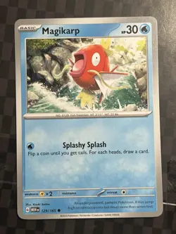 Magikarp SV: Scarlet & Violet 151 129/165 English Pokemon Card NM - Image 1