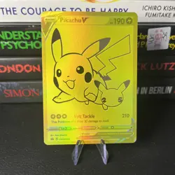 Pokemon TCG SWSH 145 Pikachu v Promo Card MINT - Image 1