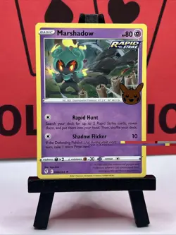 Marshadow Promos 080/203 Holo Cosmos Halloween Stamped Rare Pokemon Card - Image 2