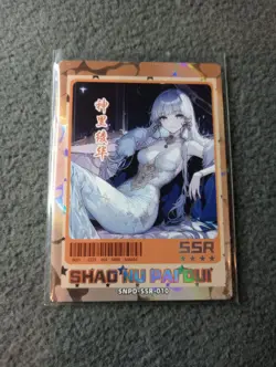 Ayaka Genshin impact Ssr10 charm of the Goddess Goddess Story WAIFU anime card - Image 1