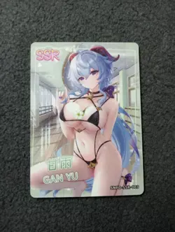SSR03 Ganyu Genshin impact Sakura story Goddess Story Waifu Anime Card - Image 1