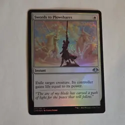 Magic: The Gathering Swords to Plowshares Uncommon White Foil Dominaria Remaste… - Image 1