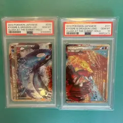 PSA10 Kyogre & Groudon LEGEND Pokemon Promo Set 070 071 - Image 1