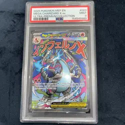 2025 Pokemon MEP En Mega Charizard X Ex UPC #023 PSA 9 With Oricorio PSA 9 - Image 1