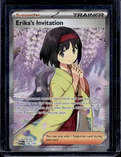 Erika's Invitation 196/165 Holo Ultra Rare Scarlet & Violet 151 - Pokemon Card - Image 1