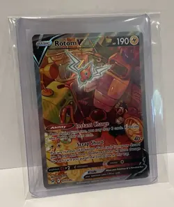 2022 Pokemon Rotom V 177/196 Alternate Art Lost Origin - print error - Image 4