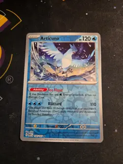 Articuno 144/165 Rare 151 Pokemon Reverse Holo NM - Image 1