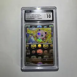Jigglypuff 039/165 Master Ball Reverse Holo Pokemon 151 Japanese sv2a CGC 10 - Image 1