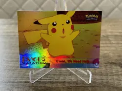 Pikachus Vacation Topps Chrome Holo #53 C´mon We Need Help Pokemon Sammlung - Image 2